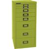 BISLEY MultiDrawer, Serie 29, DIN A4, 8 cassetti, Metallo, 604 Verde, 38
