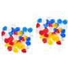 2 PCS Mini Cappello Da Costruzione Miniatura Plastica Giocattolo