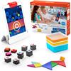 Osmo - Cofanetto Completo Genius per iPad -Genius Starter Kit -età 6-10 Anni -5 Giochi di apprendimento interattivi: Matematica, ortografia, Arte, Fisica, creatività e Altro Ancora(Base iPad