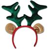 Bristol Novelty Md171 Cerchietto Natalizio con Renna, Unisex, per Adulti, Rosso o Verde o Marrone, Taglia Unica Halloween