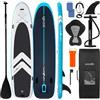 SereneLife SUP Gonfiabile, Tavola SUP, Stand Up Paddle Board 371 cm XL, Fino a 204 kg, Design Stabile 86 cm, EVA Antiscivolo, com Sedile, Accessori Premium per Adulti, Giovani, Principianti e Famiglia