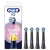 Oral-B Testine di Ricambio iO Gentle Care, Nere, 4 Ricambi | 4 Testine di Ricamb