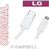 0D9EC1A Lg Cavo Usb Microusb Originale Ead62329704 120cm White Per Optimus Dual P990