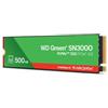 WESTERN DIGITAL SOLID STATE DRIVE SSD SN3000 500GB M.2 NVMe PCIe 4.0 x4 GREEN WD