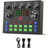 No Mixer Audio V8S con Cambio Voce, Mixer Podcast, Scheda Audio per Giochi Tel8415
