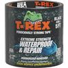 T-REX T Rex, Nastro adesivo impermeabile, 101 mm x 1,52 cm, con tecnologia R Flex, un nastro resistente che funziona sott'acqua, sigilla e ripara le perdite, nero
