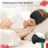 Sleep Eye Mask 3D for Side Sleeper Men Women, Zero Eye Pressure Relax Rest Mask