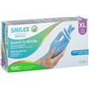 Smilex, Guanti Monouso in Nitrile, Taglia XL, 1 box da 100 pz Azzurro (GU115XL)