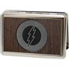 Buckle-Down Metal Wallet - Flash Logo Marquetry Black Walnut/metal Accessory 4.0