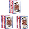 Due esse 6 mazzi Carte da gioco poker 52 plastificate Black Jack giochi Ramino Scala
