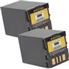 Patona 2x Batteria Patona 3000mah li-ion per Jvc GR-D250U,GR-D250US,GR-D270,GR-D270E