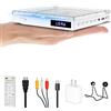 Maite Mini DVD Player tv, region free con porta HDMI 1080P/uscita AV, NTSC/PAL,