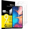 NEW'C 3 Pezzi, Vetro Temperato per Samsung Galaxy A20e, Pellicola Prottetiva Ant