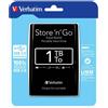 VERBATIM STORE N GO PORTABLE 1TB USB 3.0 NERO 53023 MOD. 53023 EAN 0023942530237