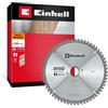 Einhell Accessories Einhell Lama per sega circolare, multimateriale, Ø 250 x 30 mm, 60 denti | Dentatura HLTCG | Angolo neutro | Denti in metallo duro | Taglio medio | Intagli termici | Per seghe da banco