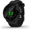 Garmin Forerunner 55, 42mm. Smartwatch GPS per la Corsa, Black