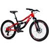 BricoShop24 Mountain Bike 24 Pollici Rosso Nero con Cambio Shimano 21 Velocità