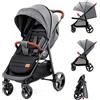 Kk kinderkraft Kinderkraft GRANDE PLUS Passeggino Leggero dalla Nascita fino 22 kg, Pieghevole