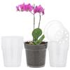 TSKDKIT 10 Pieza Vasi per Orchidee Vasi Trasparenti Plastica Piccoli Vaso Orchid
