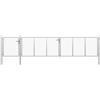 vidaXL Cancello per Giardino in Acciaio 500x75 cm Argento