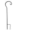 Not specified Elegante gancio da pastore in ferro nero per giardino per lanterne e bagni per u