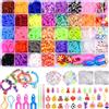 2500+ Elastici per Braccialetti, 32 Colori Kit Elastici Braccialetti Fai Da Te B