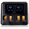Ariete 4631 Friggitrice ad Aria Doppia 9L 2400W 2 Cestelli 11 Programmi