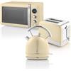 Swan Retro Colazione Set 1,8 L Bollitore, Tostapane a 2 Fette, Microonde