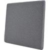 Does not apply Cuscino per Seduta, in Memory Foam, Colore Grigio, 37.6 X 38 X 3 Cm, Quadrato