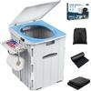 WADEO WC da Campeggio, [XXXL] [Portata Max 181 kg] Portatile e Pieghevole, Sedia