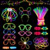 Mossndar Braccialetti Luminosi Fluorescenti 232 Pezzi, Starlight Fluo Party Festa Gadget