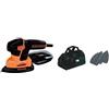 BLACK+DECKER, Levigatrice Mouse® 120W in borsa multiuso con 6 accessori KA2000-Q