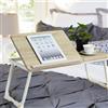 Tavolino Pieghevole Vassoio da Letto e Divano Porta PC con regolazione 65x30cm