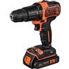 Black & Decker Black+Decker BDCHD18K Trapano Avvitatore a Percussione 18V con valigetta