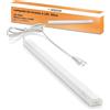 SEBSON LED Sottopensile 50cm con Interruttore e Prese, Bianco Neutro 4.000K | Lu