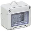 Gewiss GW27043 Contenitore Per Apparecchi System Stagno 3 Posti Grigio IP55