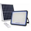 Faro Solare LED Potente con Pannello Fotovoltaico Telecomando per Esterno