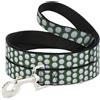 Buckle-Down Designs Dog Leash 6-FEET Golf Balls Green/White