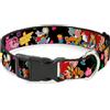 Alice in Wonderland Plastic Clip Collar Alice's Encounters in Wonderland Medium 11-16.5"
