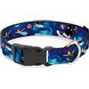 Peter Pan Plastic Clip Collar Peter Pan Flying Scene WIDE-Medium 16-23"