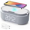 COLSUR Radiosveglia con Caricatore Wireless e Bluetooth Altoparlante, Luce | Rad