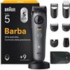 Braun Serie 5 Regolabarba Uomo, Accessori, Custodia, Bt5565, Grigio
