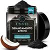 Unnis Polvere Sbiancante al Carbone per Denti, 100 g (3.5 Oz) | Sbiancamento Naturale,
