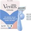 Gillette Venus Rasoio Donna Parti Intime + 4 Lamette di Ricambio | Rasoio Donna