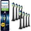 Philips Sonicare W2 Optimal White, testine di ricambio originali, nero, confezio