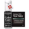 PODERM Smalto Cura per Unghie con Tea Tree - Nero | Swiss Lab - 8ML | Arricchito