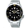 SEIKO 5 Sports SRPD57K1 Orologio Uomo Automatico 100m Acciaio Black Bezel