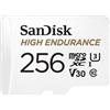 SanDisk HIGH Endurance Scheda microSDXC 256 GB per Videosorveglianza Domestica e