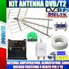 B_KIT KIT ANTENNA NUOVO DIGITALE TERRESTRE PER 4 PRESE TV PER VILLETTA O CASA SINGOLA