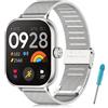 BDIG Cinturino Metallo Compatibile con Xiaomi Redmi Watch 6/5/4 e Mi Band 10 Pro